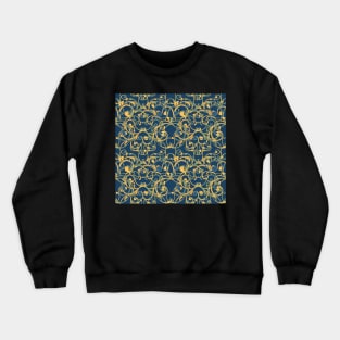 Black Damask Pattern Crewneck Sweatshirt